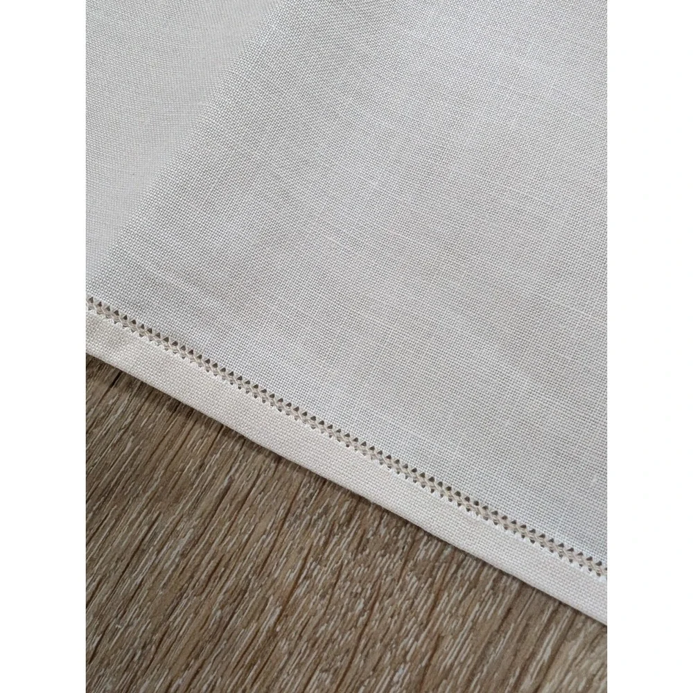 Handmade Vintage Peti Point Tablecloth + 12 napkins Never Used, 72 x‎ 108 inches